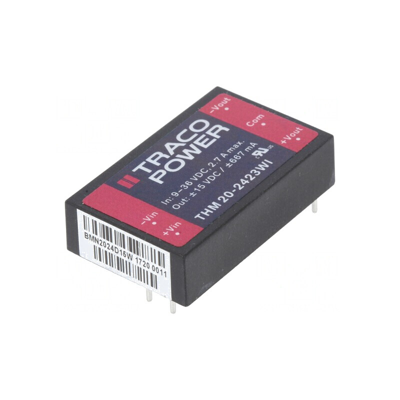 Convertor DC/DC 20W 9-36V Intrare 15V/-15V Ieşire | Electronic-mag.ro | Componente Electronice Convertor DC/DC 20W 9-36V Intrare 15V/-15V Ieşire | Electronic-mag.ro | Componente Electronice