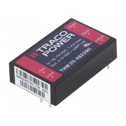 Convertor DC/DC 20W 18-75V 15V -15V | Electronic-mag.ro | Componente Electronice