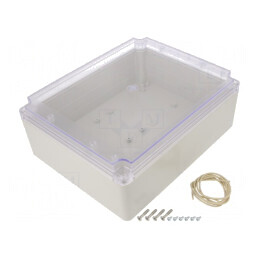 Carcasă universală policarbonat 200x250x95mm Ritec RP1610C | Electronic-mag.ro | Componente Electronice