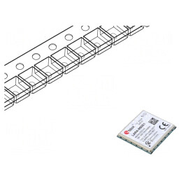 Modul: LTE | Down: 10Mbps | Up: 5Mbps | LARA-R6 | SMD | 24x26x2,6mm | LARA-R6001-00B