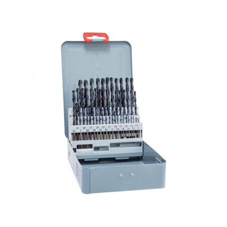 Set Burghie Metal HSS 50 buc. Cutie Metalică | Electronic-mag.ro | Componente Electronice