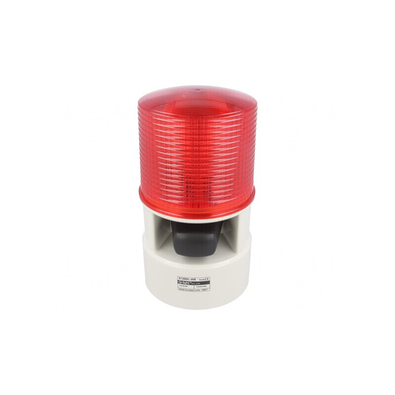Semnalizator luminos și acustic 24VDC LED roșu 105dB IP54 | Electronic-mag.ro | Componente Electronice
