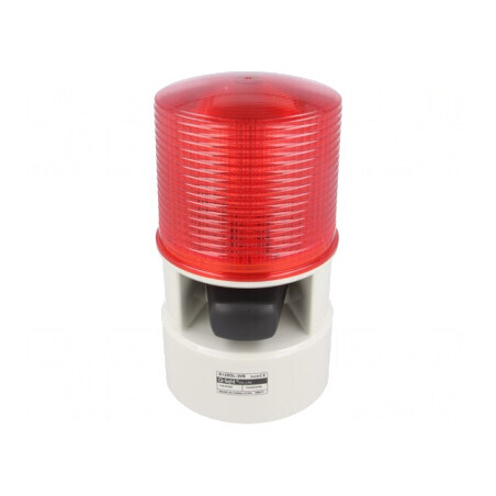 Semnalizator luminos și acustic 24VDC LED roșu 105dB IP54 | Electronic-mag.ro | Componente Electronice