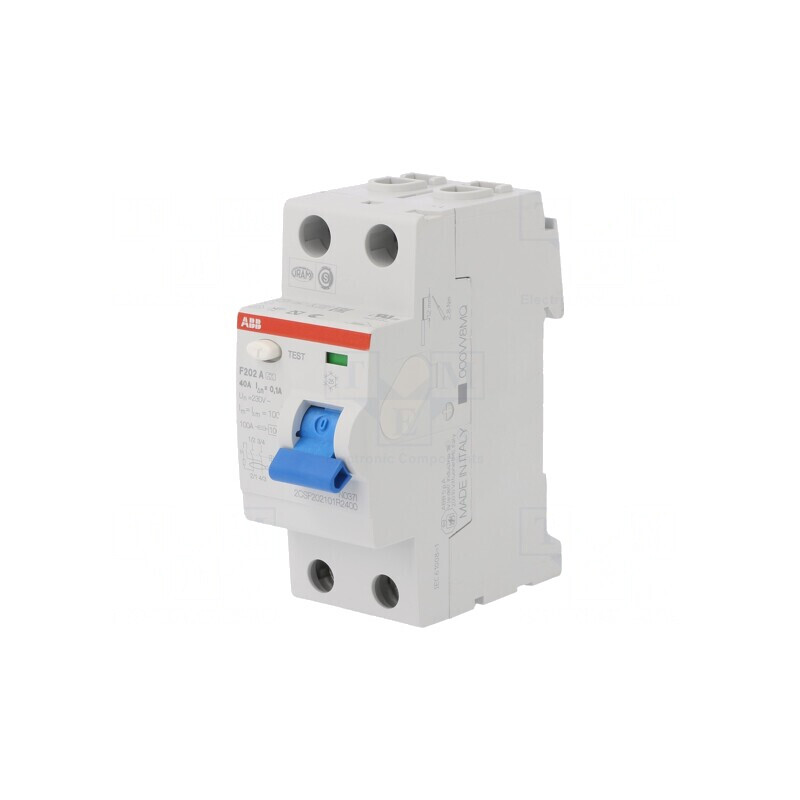 Întrerupător diferenţial 40A 100mA 2P 400V | Electronic-mag.ro | Componente Electronice