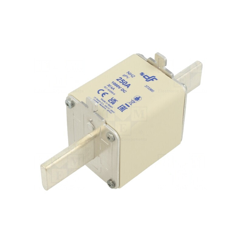 Siguranță gPV 250A 1kVDC Ceramică Silver NH2 | Electronic-mag.ro | Componente Electronice