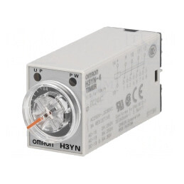 Timer 0,1s-10min 24VDC 4PDT 250VAC 3A H3YN-4 | Electronic-mag.ro | Componente Electronice