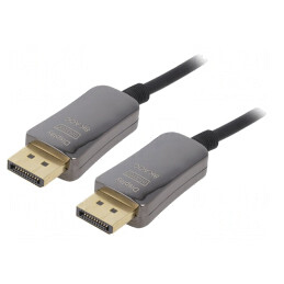 Cablu DisplayPort 1.4 Optic 20m Negru Metalic | Electronic-mag.ro | Componente Electronice