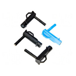 Set adaptoare tensiune negru albastru banană priză | Electronic-mag.ro | Componente Electronice