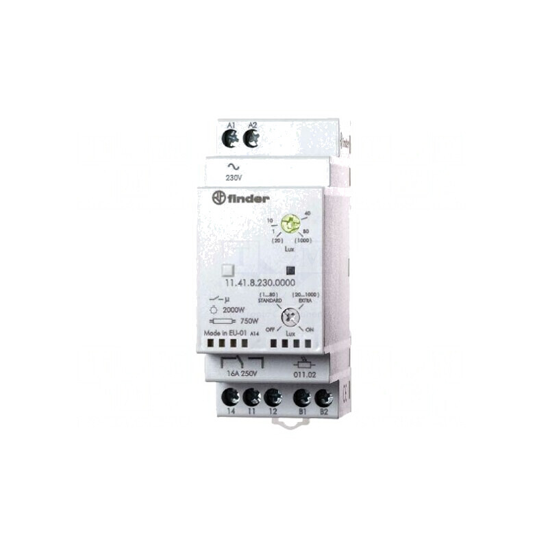 Întrerupător crepuscular pentru şină DIN 230VAC SPDT IP20 | Electronic-mag.ro | Componente Electronice