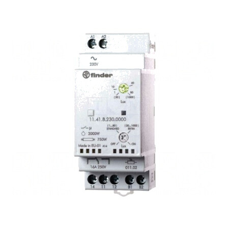 Întrerupător crepuscular pentru şină DIN 230VAC SPDT IP20 | Electronic-mag.ro | Componente Electronice