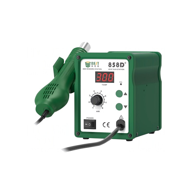 Stație de Lipit cu Aer Cald Digitală 650W 100-480°C ESD BST-858D | Electronic-mag.ro | Componente Electronice