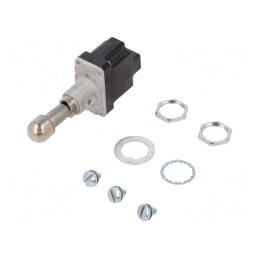 Comutator basculant SPDT ON-OFF-ON 10A 125VAC IP67 | Electronic-mag.ro | Componente Electronice