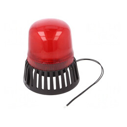 Semnalizator Roșu Luminos și Acustic 12-24V | Electronic-mag.ro | Componente Electronice