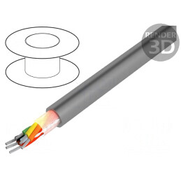 Cablu Pro-Tekt 6x24AWG neecranat 50m Cu litat | Electronic-mag.ro | Componente Electronice