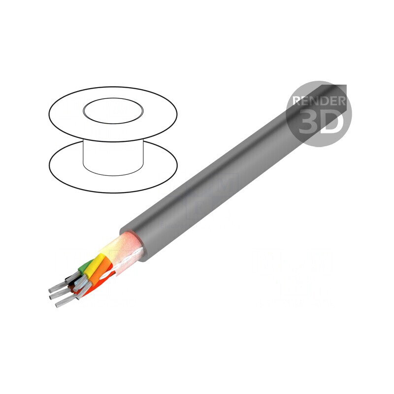 Cablu Pro-Tekt 6x24AWG neecranat 50m Cu litat | Electronic-mag.ro | Componente Electronice