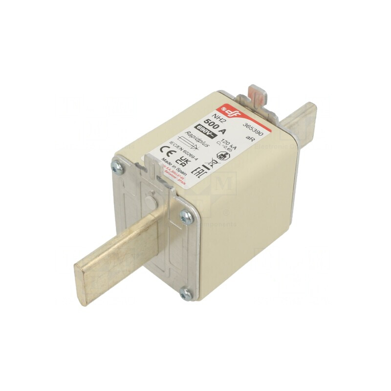 Siguranță NH2 500A 690VAC 550VDC Argintie | Electronic-mag.ro | Componente Electronice Siguranță NH2 500A 690VAC 550VDC Argintie | Electronic-mag.ro | Componente Electronice