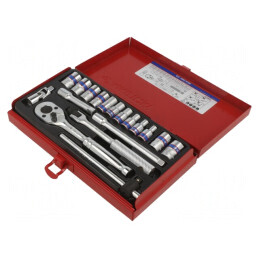 Set Chei Tubulare 1/4 - 18 Bucăți | Electronic-mag.ro | Componente Electronice