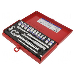 Set Chei Tubulare 1/4 18 Buc. | Electronic-mag.ro | Componente Electronice