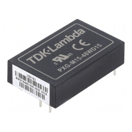 Convertor DC/DC 15W 18-75V la 15V/-15V PXG-M15-48WD15 | Electronic-mag.ro | Componente Electronice