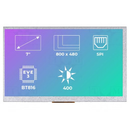 Afișaj TFT LED 7" 800x480 400cd/m2 | Electronic-mag.ro | Componente Electronice