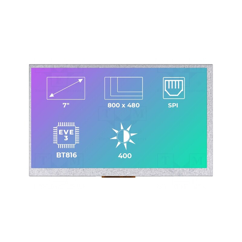 Afișaj TFT LED 7" 800x480 400cd/m2 | Electronic-mag.ro | Componente Electronice Afișaj TFT LED 7" 800x480 400cd/m2 | Electronic-mag.ro | Componente Electronice