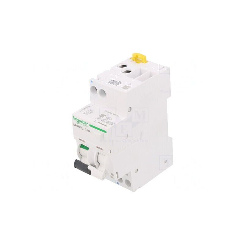Întrerupător RCBO 16A 30mA 1P+N 230/400V | Electronic-mag.ro | Componente Electronice