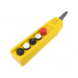 Casetă de comandă 5 butoane cu cap ciupercă PKS-6 | Electronic-mag.ro | Componente Electronice