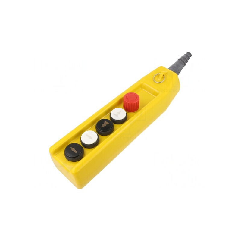 Casetă de comandă 5 butoane cu cap ciupercă PKS-6 | Electronic-mag.ro | Componente Electronice