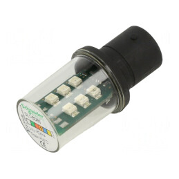 Lampă LED | portocalie | BA15D | 24VDC | 24VAC | DL1BDB5