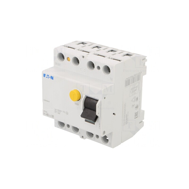 Întrerupător diferenţial 40A 100mA 4P IP20 | Electronic-mag.ro | Componente Electronice