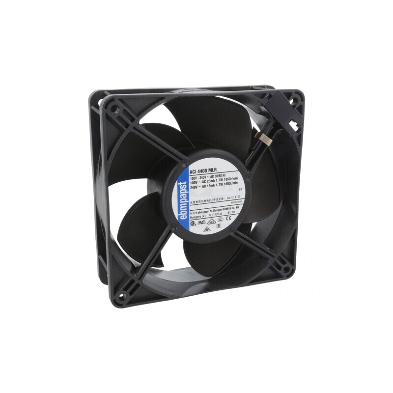 Ventilator AC axial 119x119x38mm 99m3/h 25dBA cu bilă | Electronic-mag.ro | Componente Electronice