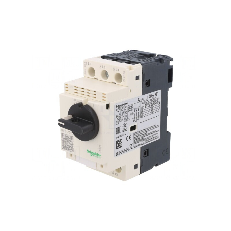 Întrerupător Motor 2,2kW 230-690VAC DIN IP20 GV2L10 | Electronic-mag.ro | Componente Electronice