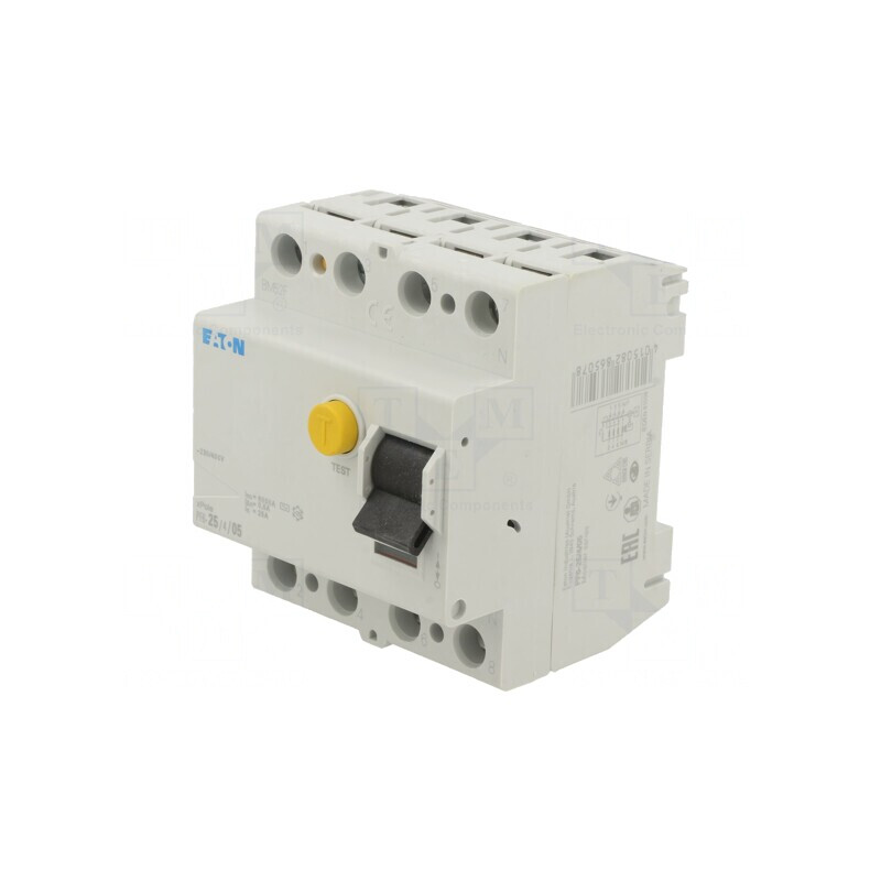 Întrerupător diferenţial 25A 500mA 4 Poli IP20 | Electronic-mag.ro | Componente Electronice