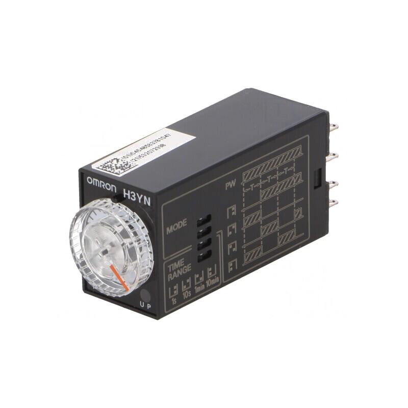 Timer H3YN-4-B 24VDC 0.1s-10min 250VAC 3A 4PDT | Electronic-mag.ro | Componente Electronice