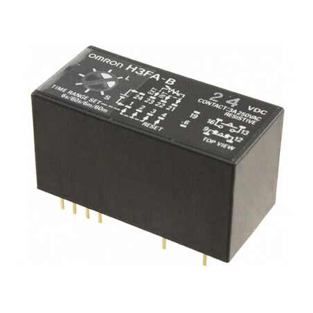 Timer Electronic 0,6s-60min 24VDC 250VAC 3A | Electronic-mag.ro | Componente Electronice