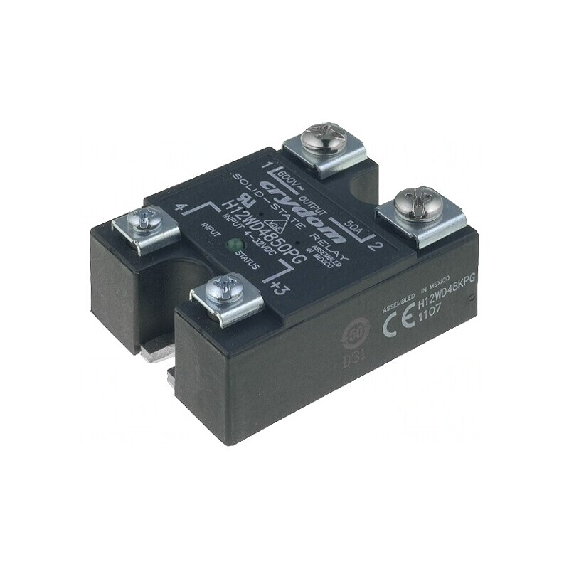 Releu Semiconductor 50A 48-660VAC 1-Fazat | Electronic-mag.ro | Componente Electronice