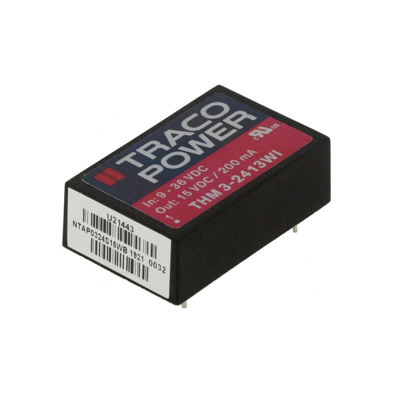 Convertor DC/DC 3W 9-36V la 15V 200mA DIP24 | Electronic-mag.ro | Componente Electronice Convertor DC/DC 3W 9-36V la 15V 200mA DIP24 | Electronic-mag.ro | Componente Electronice