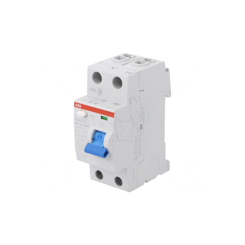 Întrerupător diferenţial 40A 30mA 2P 400VAC | Electronic-mag.ro | Componente Electronice