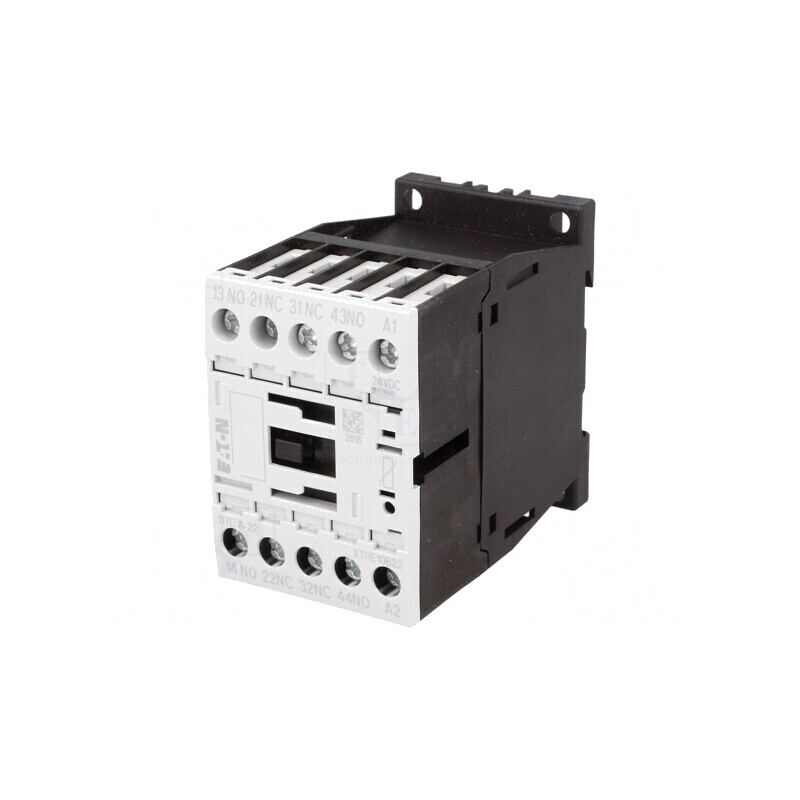 Contactor 4P NC x2 NO x2 24VDC 4A pentru şină DIN | Electronic-mag.ro | Componente Electronice