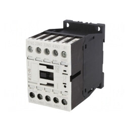 Contactor 4-poli 24VDC 4A pentru şină DIN | Electronic-mag.ro | Componente Electronice