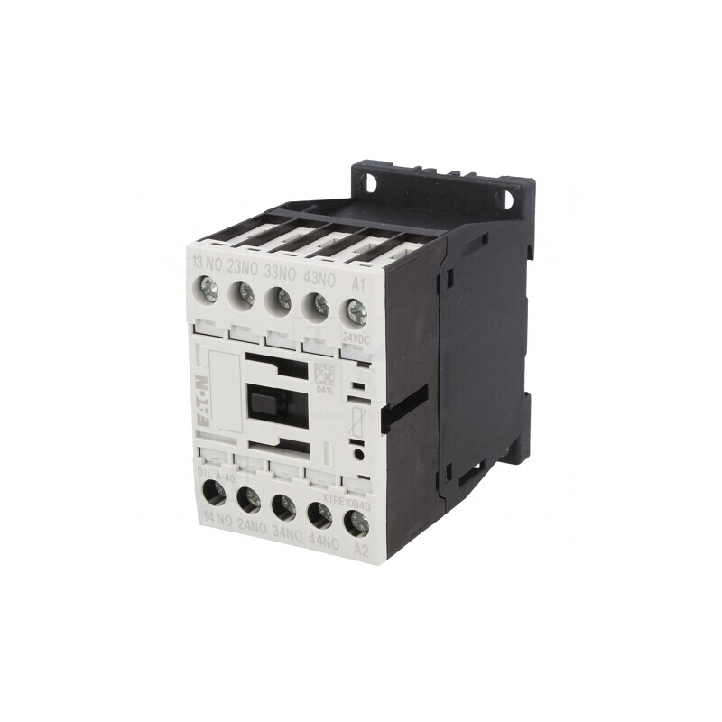 Contactor 4-poli 24VDC 4A pentru şină DIN | Electronic-mag.ro | Componente Electronice
