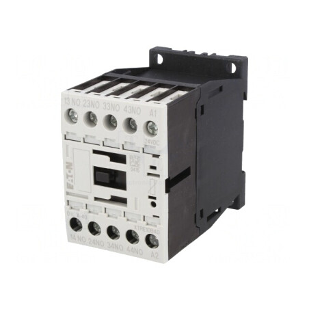Contactor 4-poli 24VDC 4A pentru şină DIN | Electronic-mag.ro | Componente Electronice