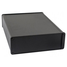 Carcasă aluminiu neagră IP54 165x220x55mm | Electronic-mag.ro | Componente Electronice