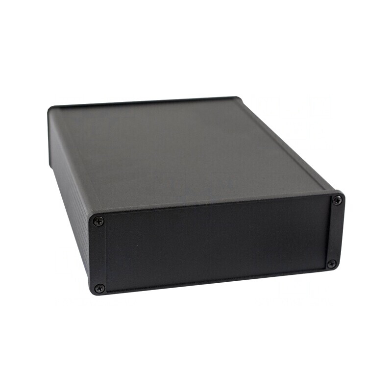 Carcasă aluminiu neagră IP54 165x220x55mm | Electronic-mag.ro | Componente Electronice