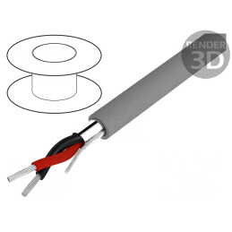 Cablu | Alpha Essential C&C | 2x22AWG | ecranat,folie Al-PET | PVC | 1292C SL005