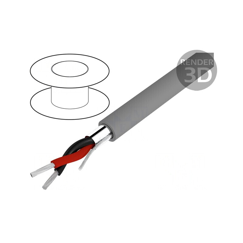 Cablu Alpha Essential C&C ecranat 2x22AWG PVC | Electronic-mag.ro | Componente Electronice