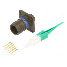 Conector Militar Dimensiune 9 MIL-DTL-38999 Series III Oliv | Electronic-mag.ro | Componente Electronice