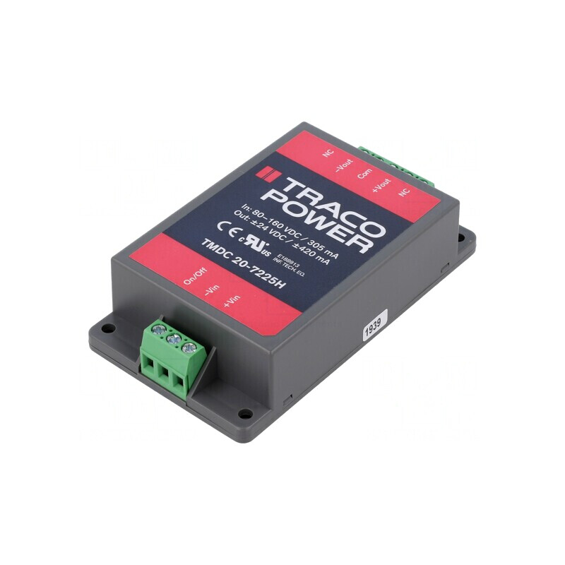 Convertor DC/DC 20W 80-160V la 24VDC și -24VDC | Electronic-mag.ro | Componente Electronice Convertor DC/DC 20W 80-160V la 24VDC și -24VDC | Electronic-mag.ro | Componente Electronice