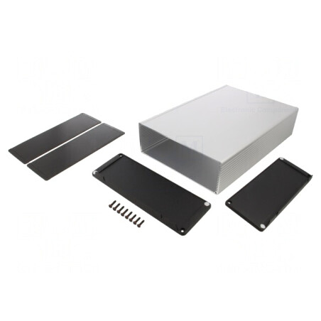 Carcasă cu panou și lame de fixare 280mm x 191mm | Electronic-mag.ro | Componente Electronice