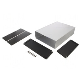 Carcasă cu panou și lame de fixare 280mm x 191mm | Electronic-mag.ro | Componente Electronice
